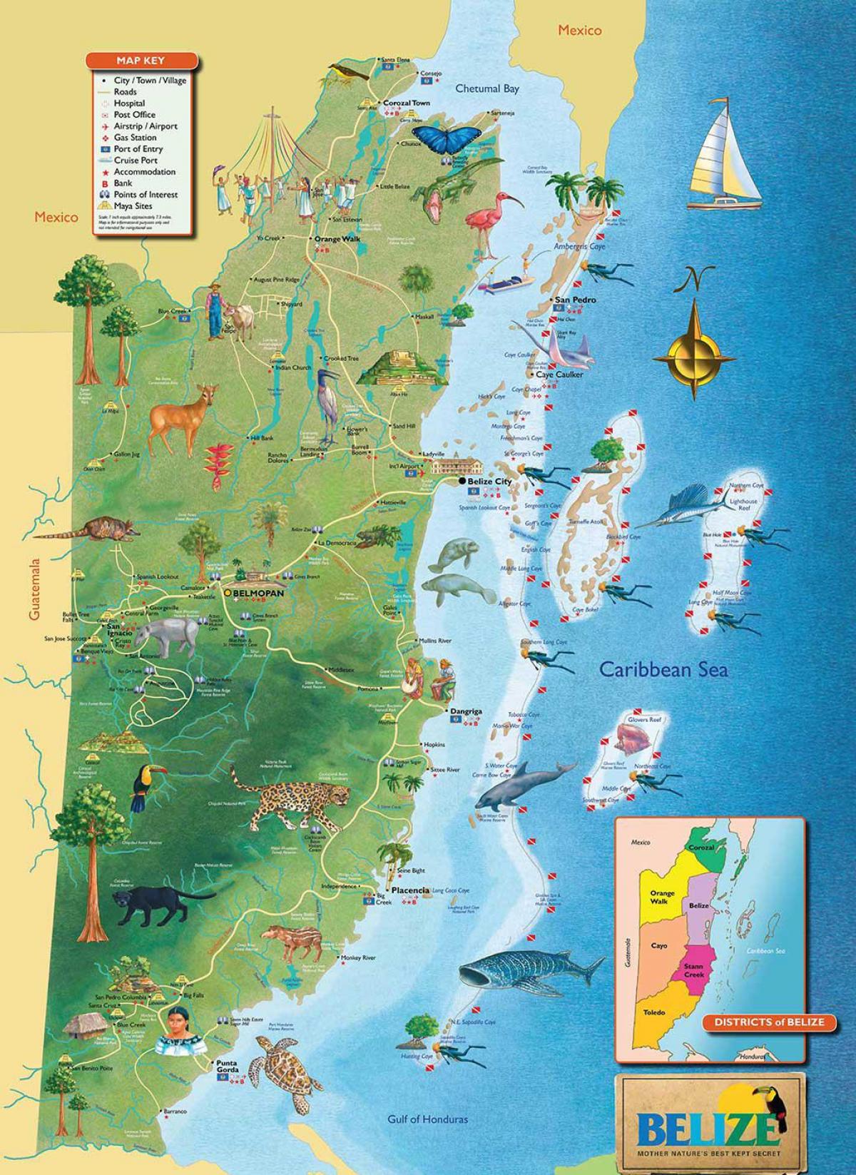 Belize-port Karte