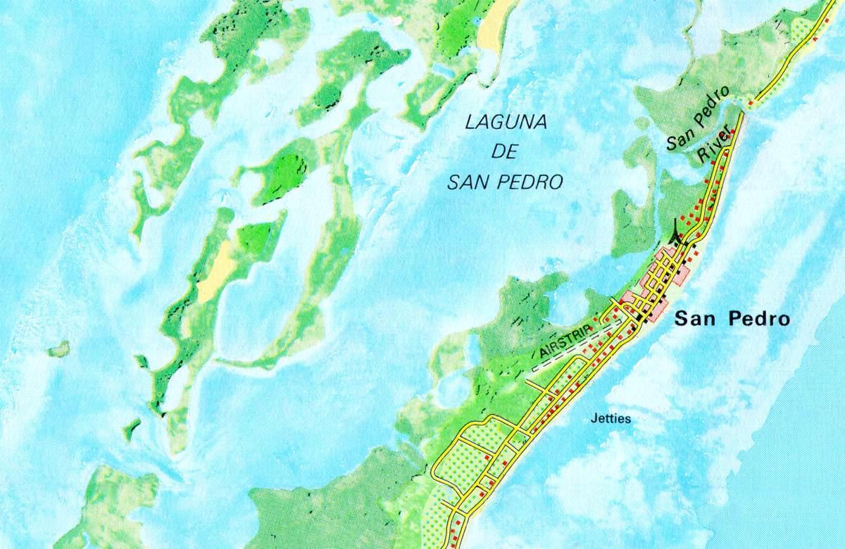 san pedro Belize street map