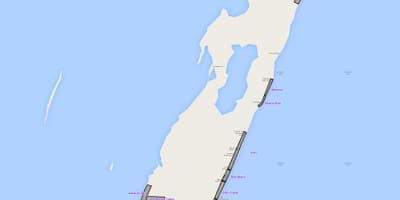 Karte von ambergris caye, Belize