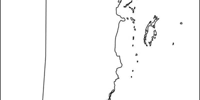 Karte von Belize Umriss