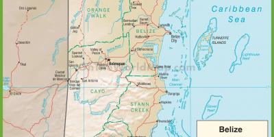 Belize highway Karte anzeigen