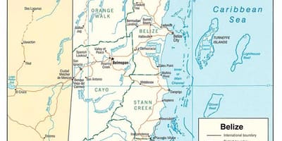 Belize rivers map