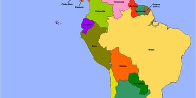 Karte von Belize Südamerika
