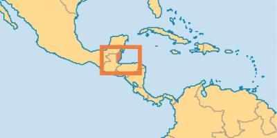 Belize Lage auf Weltkarte